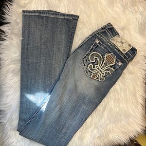 Miss Me jeans, denim western signature boot cut style, Size: 25 😍